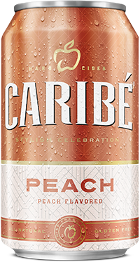 Caribé Cider Peach Cans